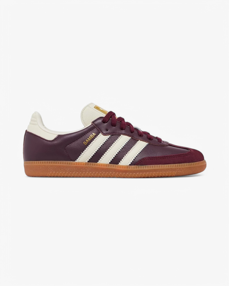 adidas Samba OG Maroon Gold Metallic