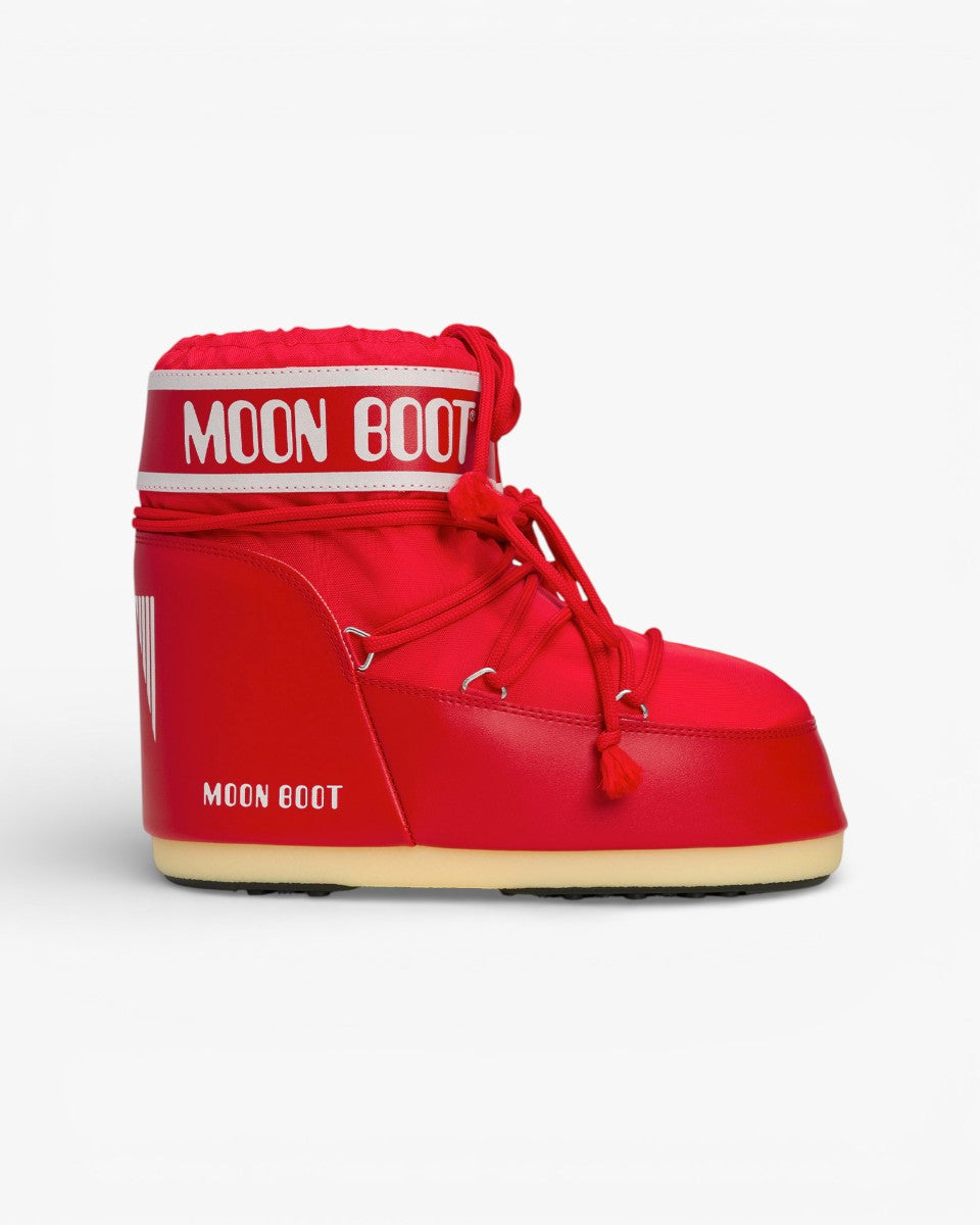 Moon Boot Śniegowce Icon Low Nylon Red