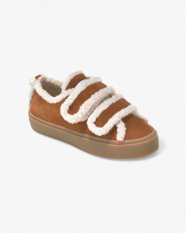 Inuikii Buty Shearling Low Velcro Brązowe - GOT'EM