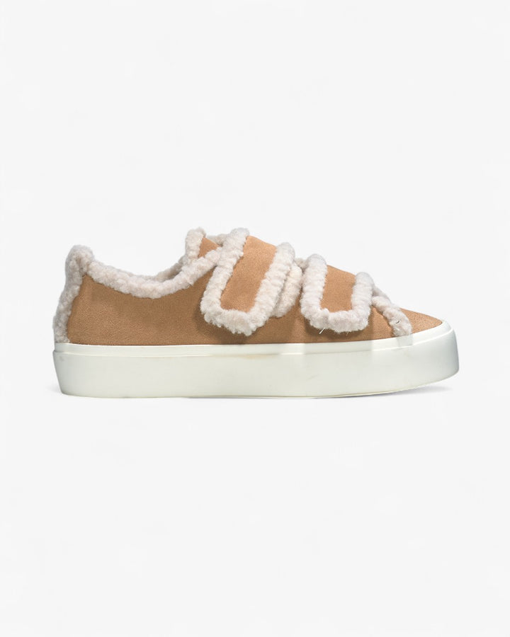 Inuikii Buty Shearling Low Velcro Beżowe - GOT'EM