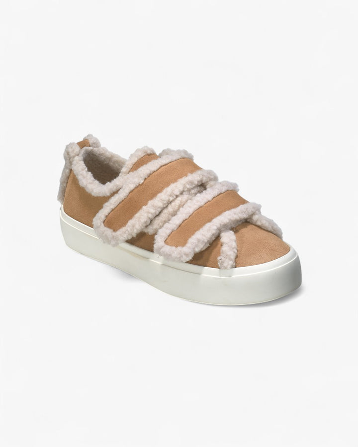 Inuikii Buty Shearling Low Velcro Beżowe - GOT'EM