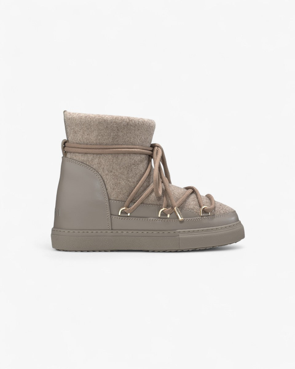 Inuikii Buty Felt Wedge Szare