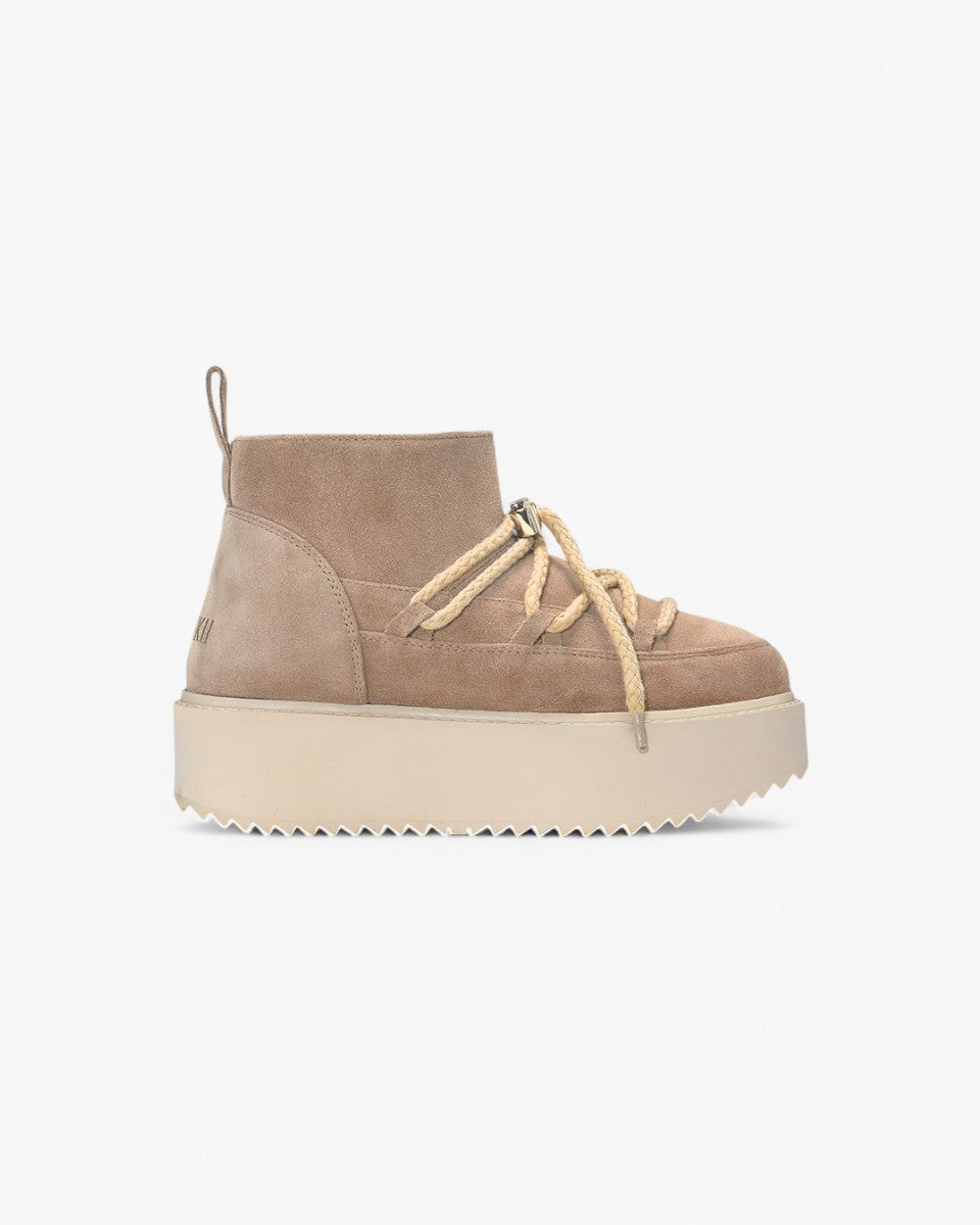 Inuikii Buty Classic Low Platform Beżowe