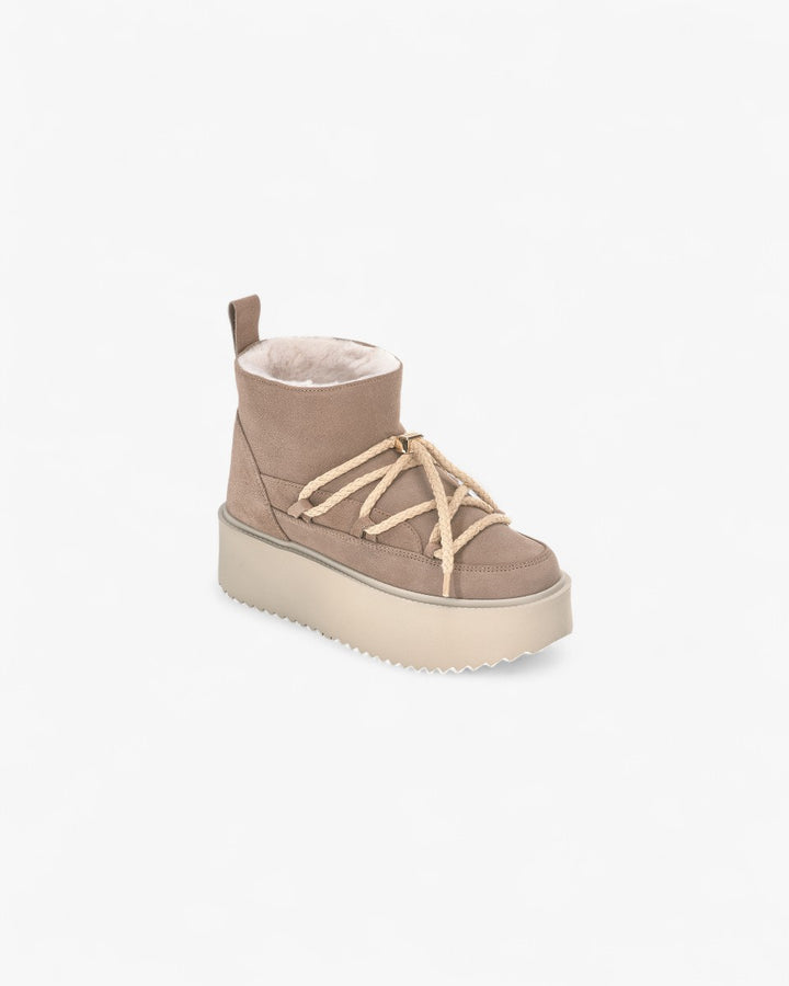Inuikii Buty Classic Low Platform Beżowe - GOT'EM