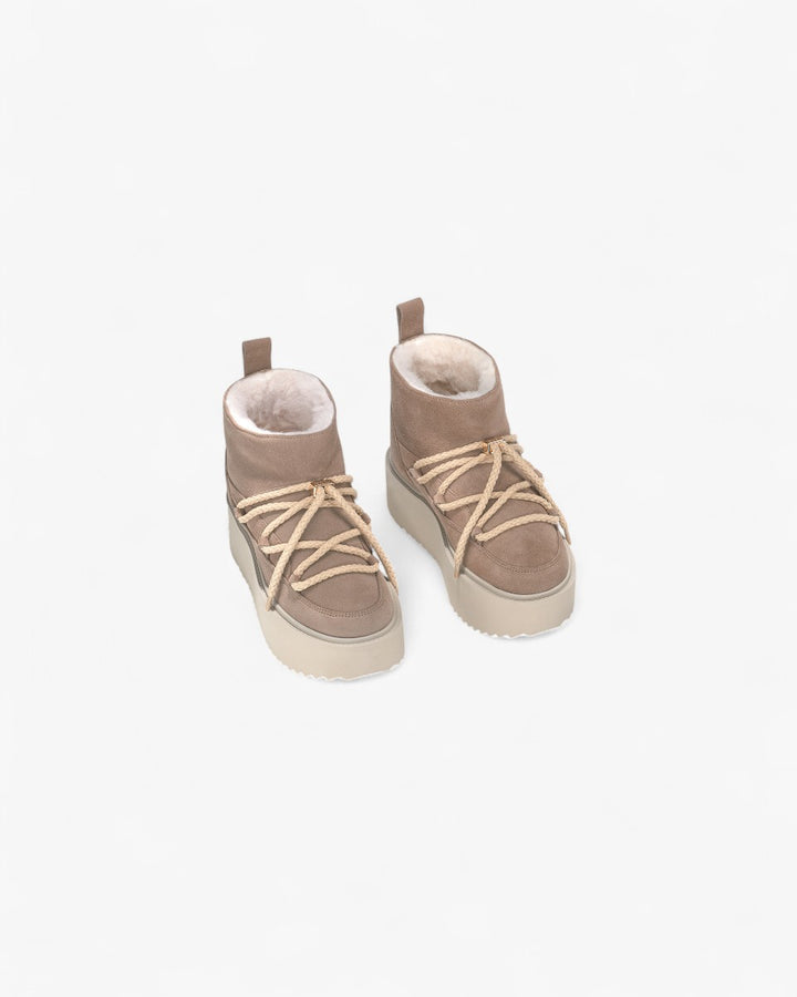 Inuikii Buty Classic Low Platform Beżowe - GOT'EM