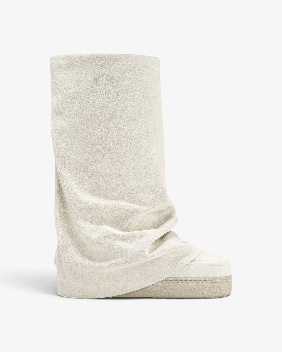 Inuikii Śniegowce JetSet Drape High Chalk