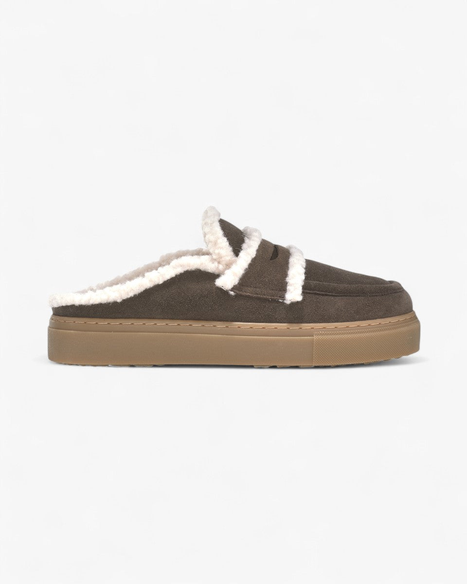 Inuikii Mule Wool Ciemny Brąz