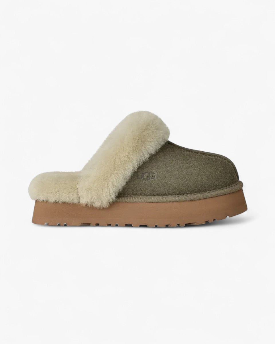 UGG Disquette Slipper Moss Green Muted Brass