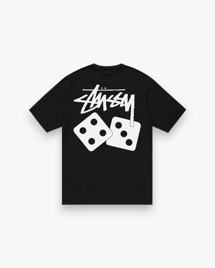 Stussy Dice Pigment Dyed Tee Black - GOT'EM