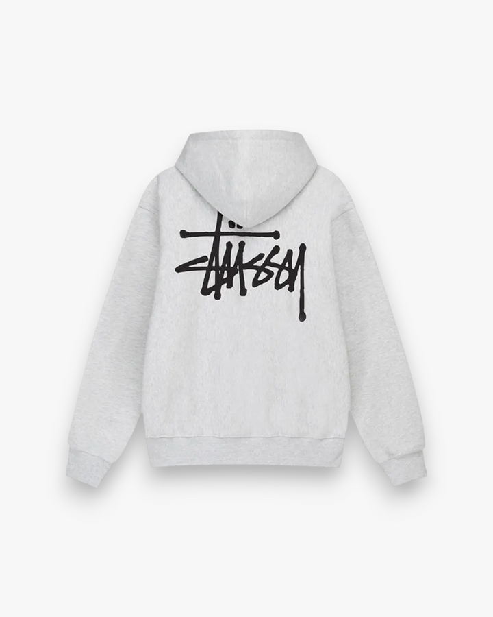 Stussy Basic Stussy Zip Hoodie Ash Heather - GOT'EM
