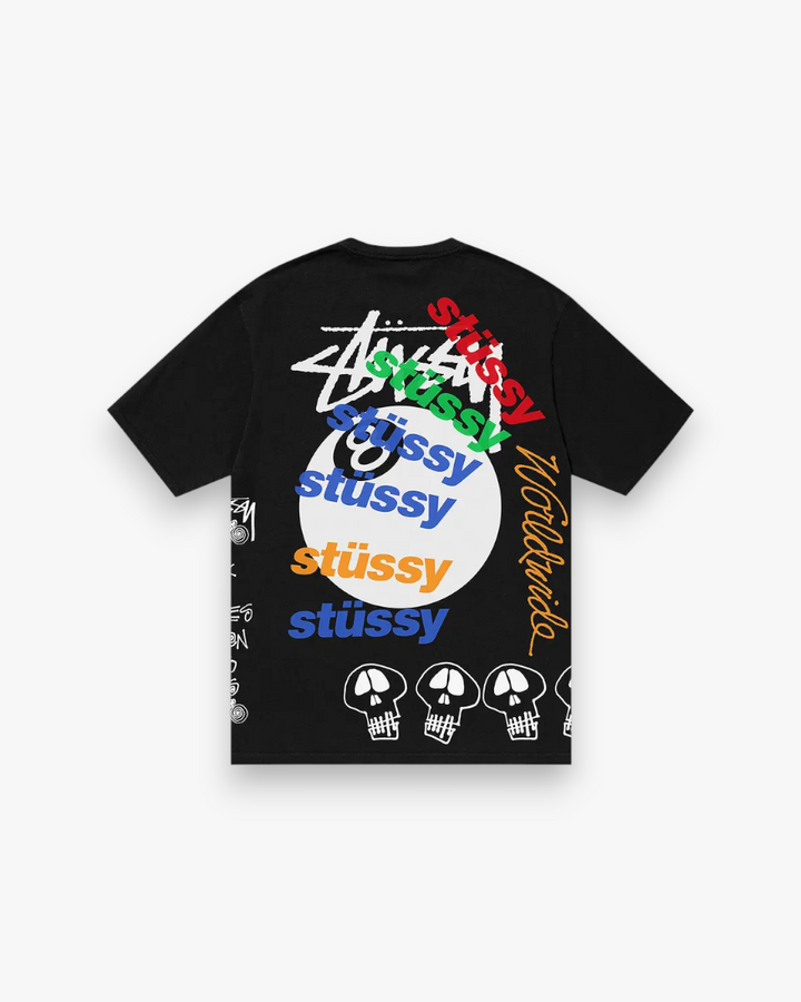 Stussy Test Strike Pigment Dyed Tee Black - GOT'EM