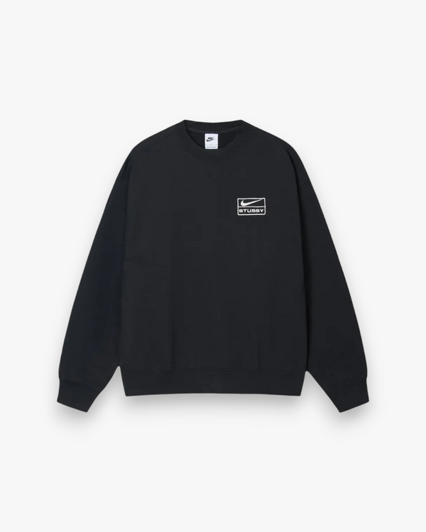 Stussy x Nike Fleece Crew Black - GOT'EM