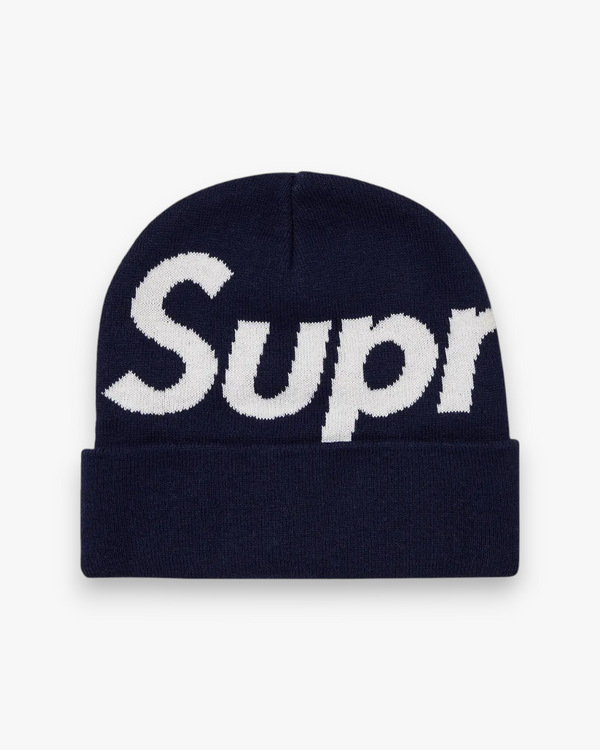 Supreme Big Logo Beanie (FW23) Navy - GOT'EM