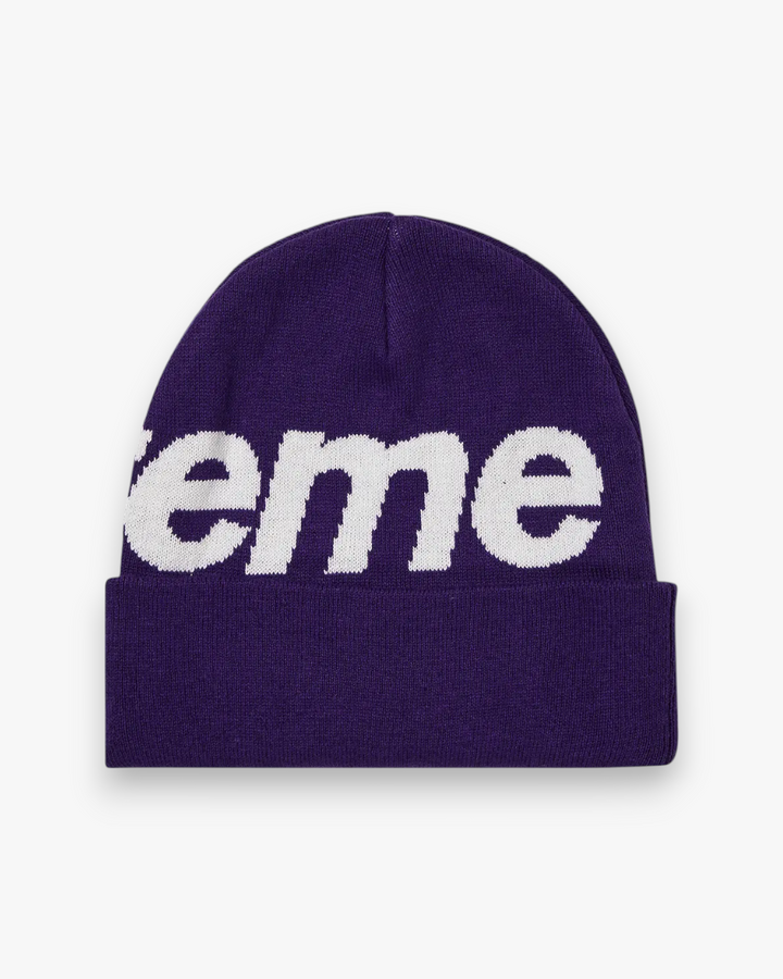 Supreme Big Logo Beanie (FW23) Dark Purple - GOT'EM