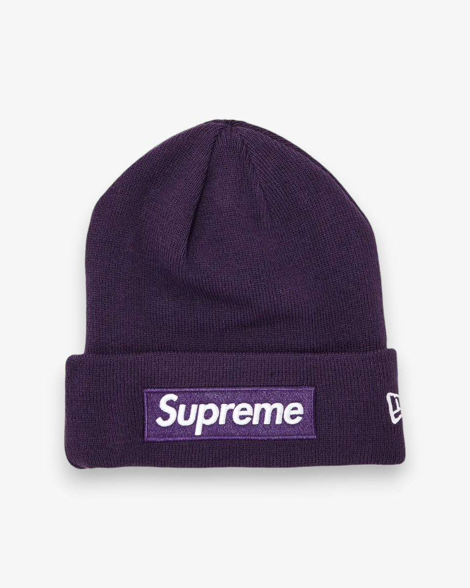 Supreme New Era Box Logo Beanie (FW23) Dark Purple - GOT'EM