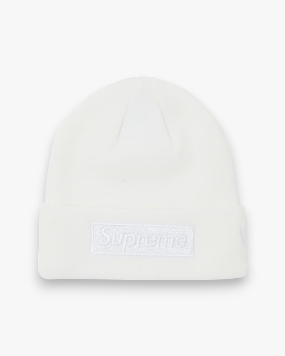 Supreme New Era Box Logo Beanie (FW23) White - GOT'EM