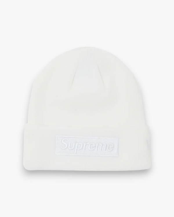 Supreme New Era Box Logo Beanie (FW23) White - GOT'EM