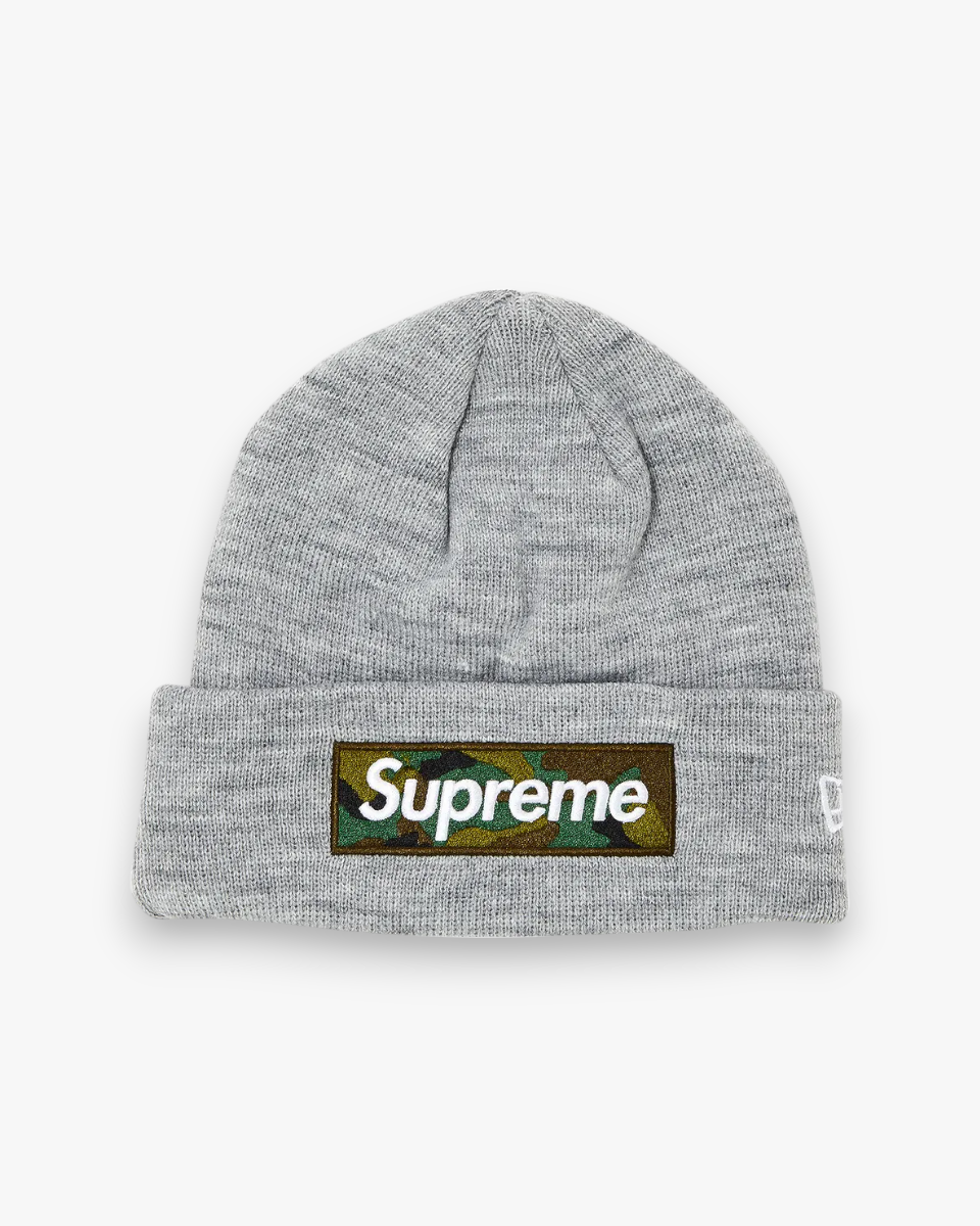 Supreme New Era Box Logo Beanie (FW23) Heather Grey - GOT'EM