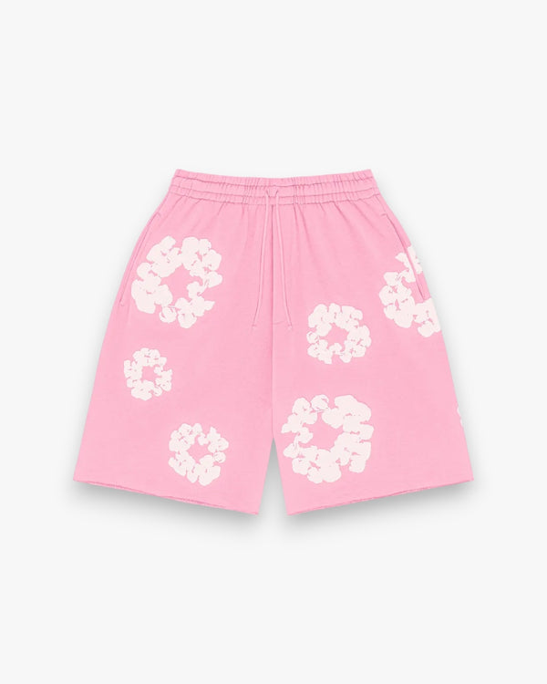Denim Tears The Cotton Wreath Shorts Pink - GOT'EM
