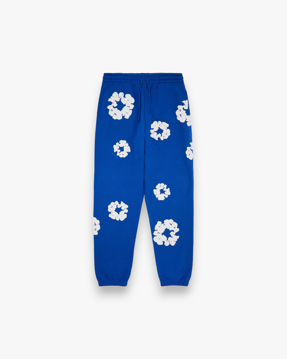 Denim Tears The Cotton Wreath Sweatpants Royal Blue - GOT'EM