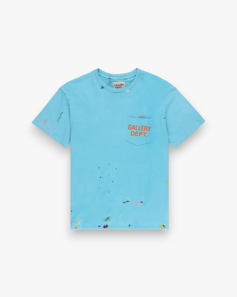 Gallery Dept. Vintage Logo Painted Tee Turquoise