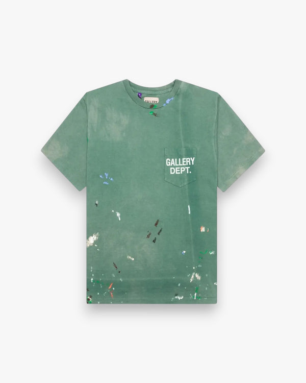 Gallery Dept. Vintage Logo Painted Tee Green - GOT'EM