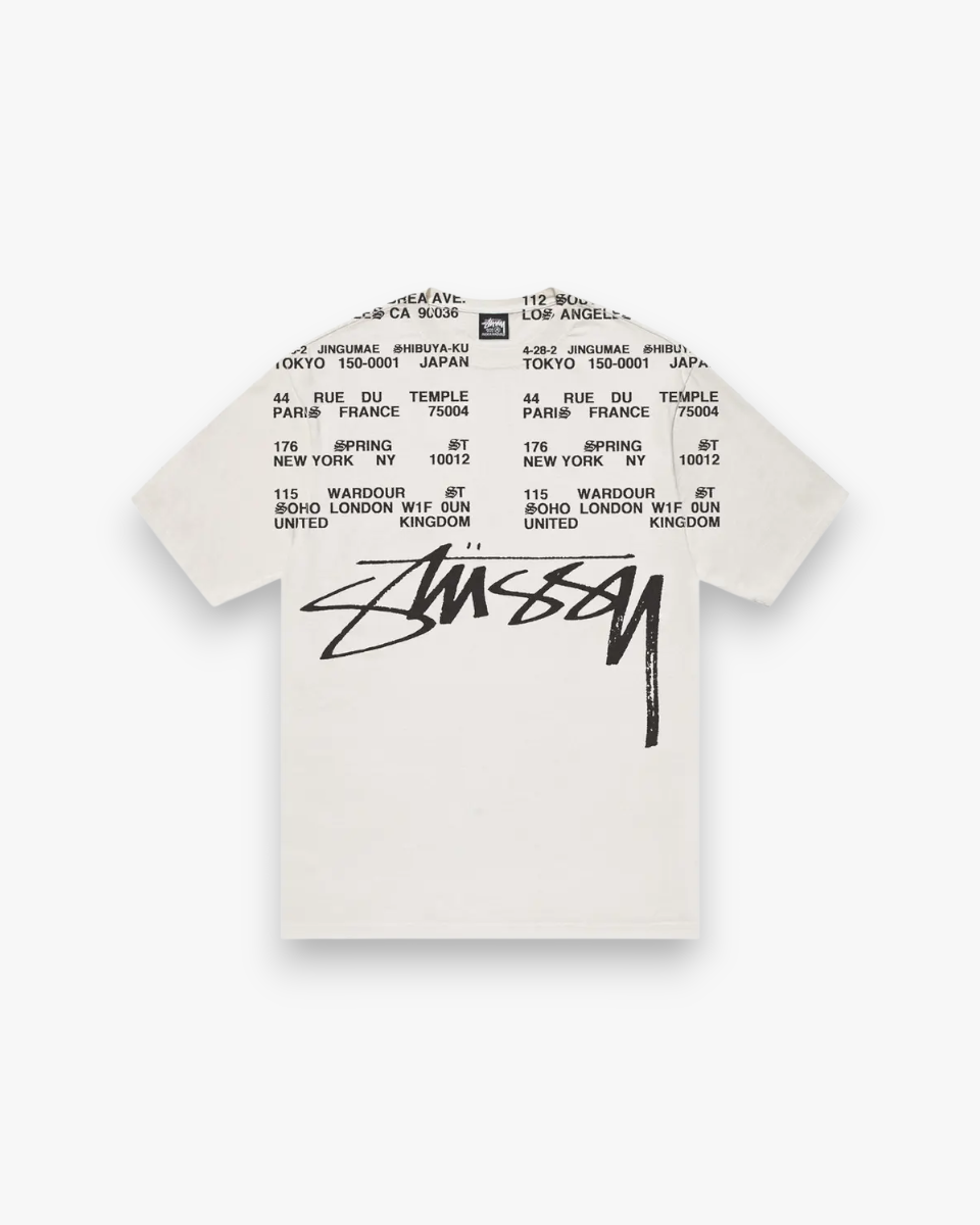 Stussy Locations Tee Pigment Dyed Natural - GOT'EM