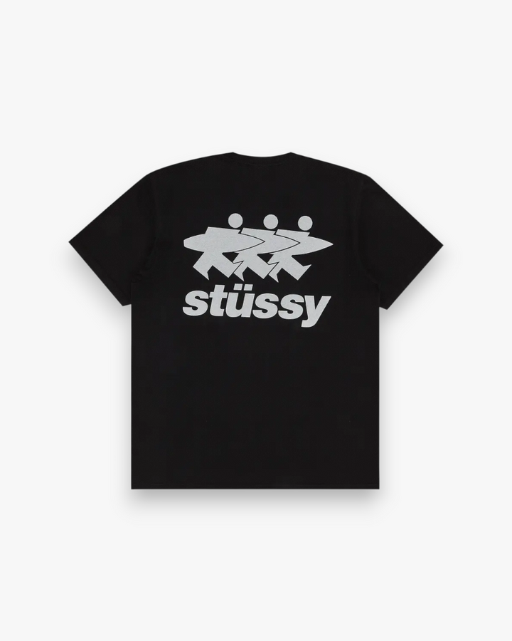 Stussy Surfwalk Tee Black - GOT'EM