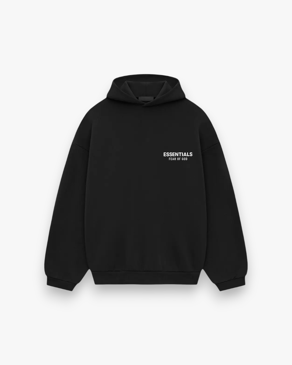 Fear of God Essentials Fleece Hoodie II Black - GOT'EM