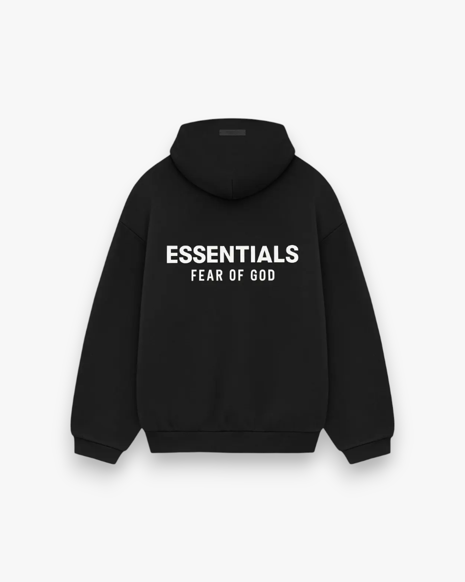 Fear of God Essentials Fleece Hoodie II Black - GOT'EM