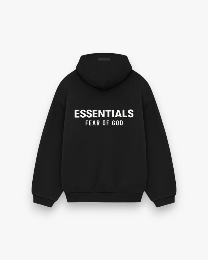 Fear of God Essentials Fleece Hoodie II Black - GOT'EM