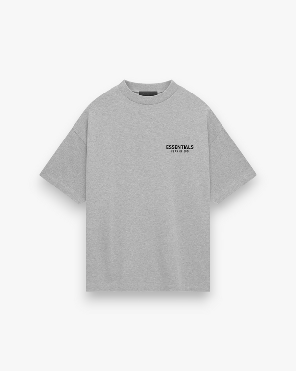 Fear of God Essentials Jersey Crewneck Tee Light Heather Grey - GOT'EM