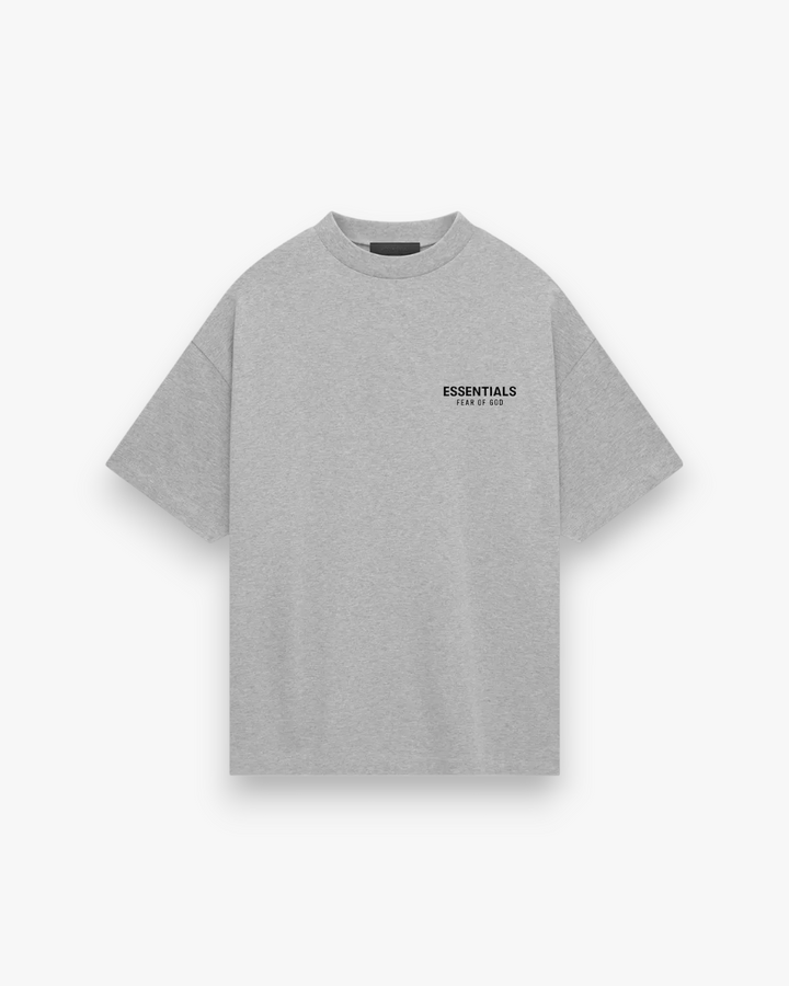 Fear of God Essentials Jersey Crewneck Tee Light Heather Grey - GOT'EM