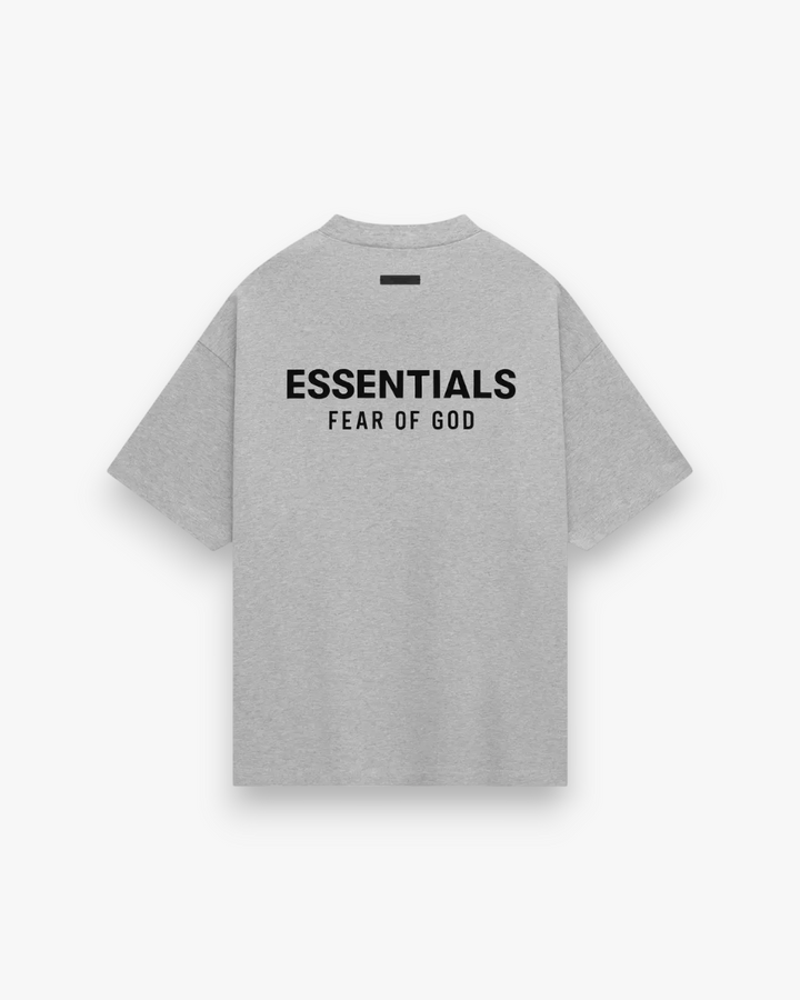 Fear of God Essentials Jersey Crewneck Tee Light Heather Grey - GOT'EM
