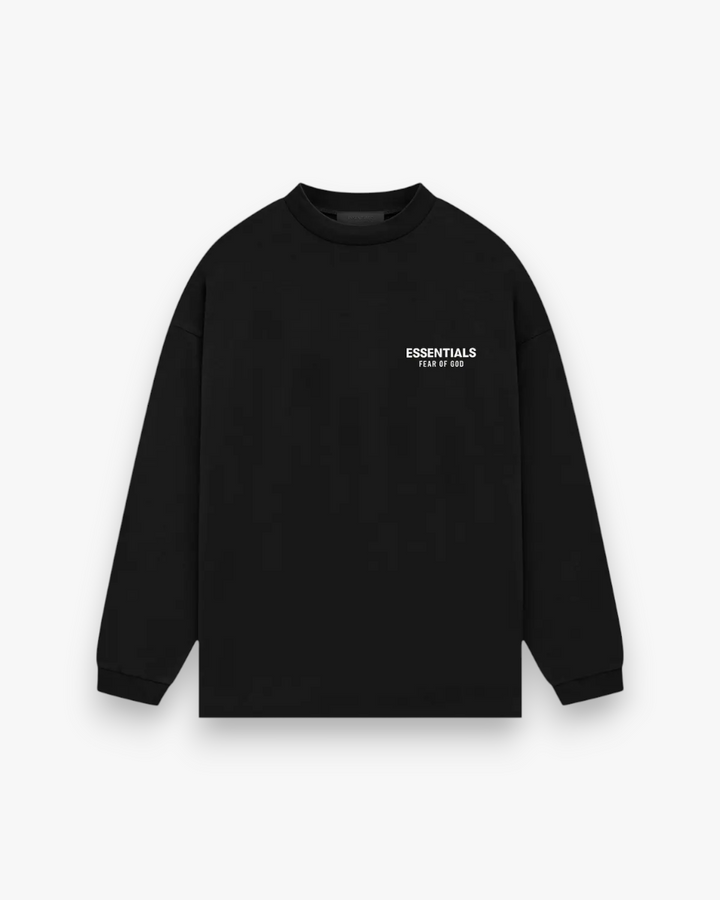 Fear of God Essentials Jersey Long-Sleeve Shirt Black - GOT'EM