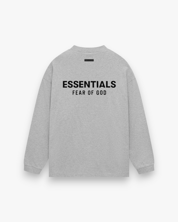 Fear of God Essentials Jersey Long-Sleeve Shirt Light Heather Grey - GOT'EM