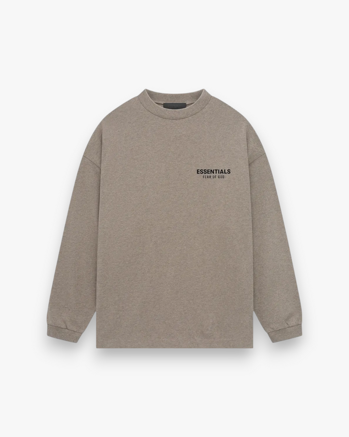 Fear of God Essentials Jersey Long-Sleeve Shirt Heather Grey - GOT'EM