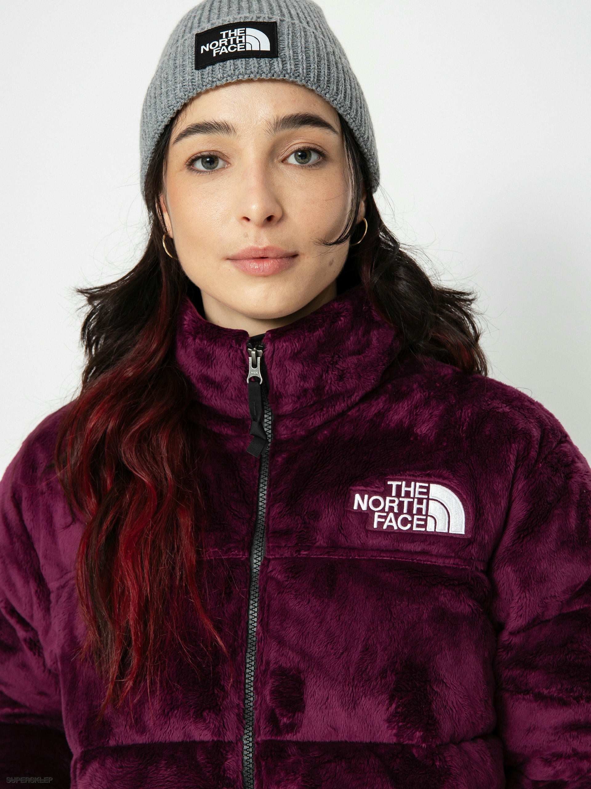 Kurtka The North Face Versa Velour Nuptse Bordowa - GOT'EM