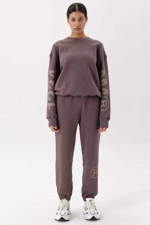 ORGANIC COTTON NORMAL SWEATSHIRT PLUM - GOT'EM