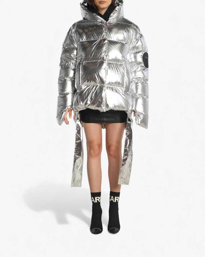 MMC Studio Kurtka Puchowa Jesso Silver Gloss - GOT'EM