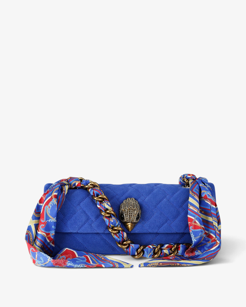 Kurt Geiger Torebka Kensington East West Kurt Scarf Blue