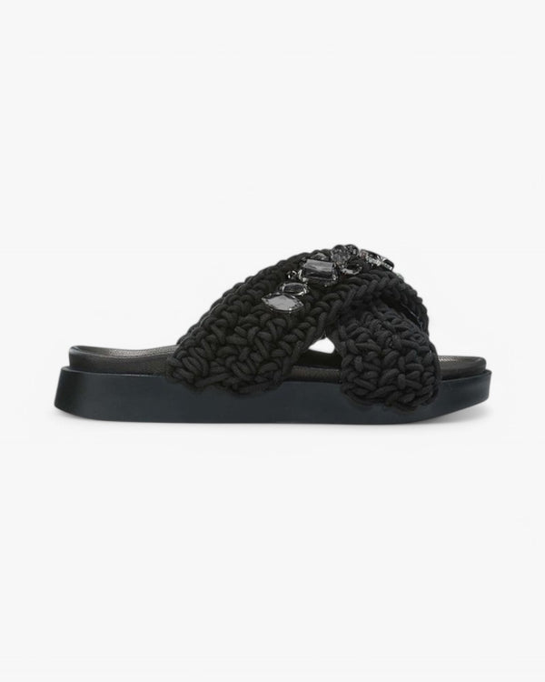 INUIKII Klapki Woven Stones Black - GOT'EM