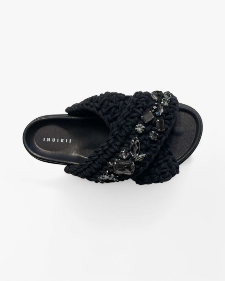 INUIKII Klapki Woven Stones Black - GOT'EM