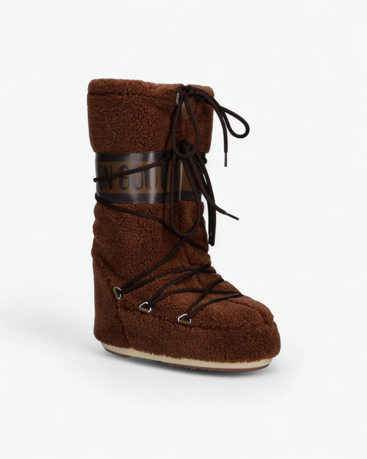 Moon Boot Śniegowce Icon Fleece Brown - GOT'EM