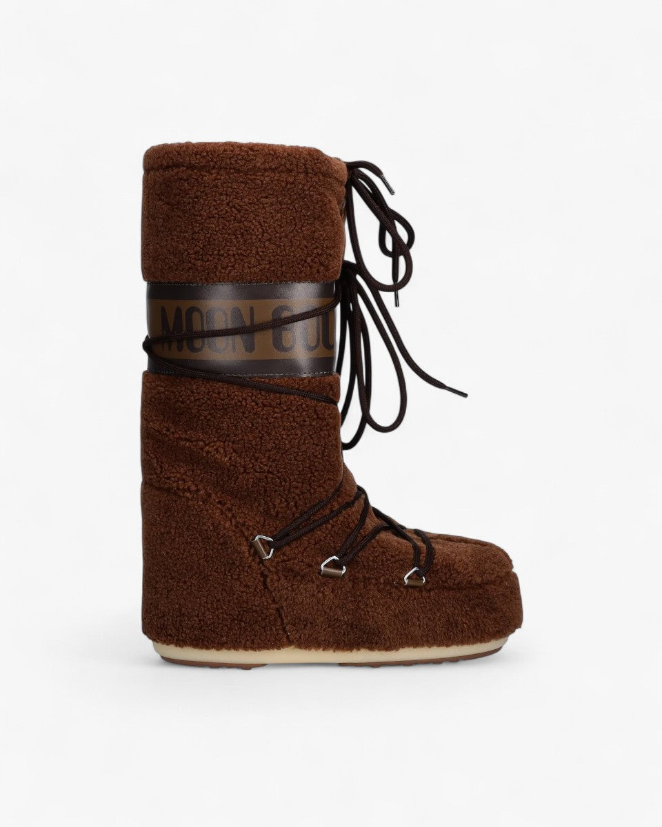 Moon Boot Śniegowce Icon Fleece Brown