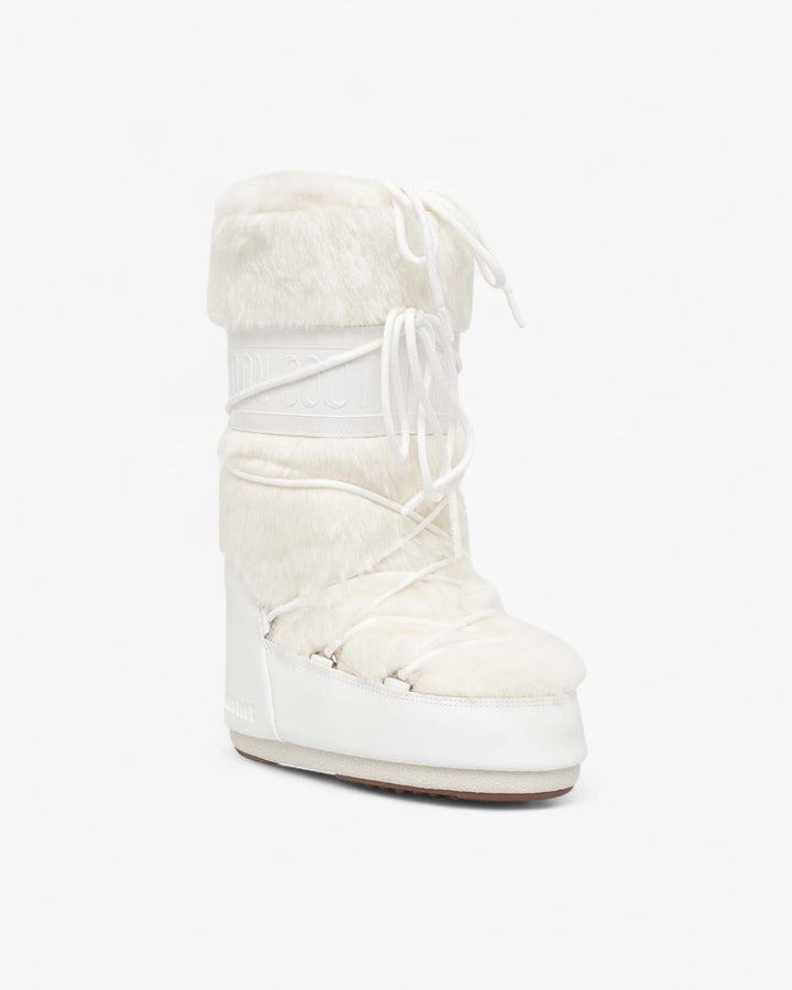 Moon Boot Śniegowce Icon Faux Fur Optical White - GOT'EM