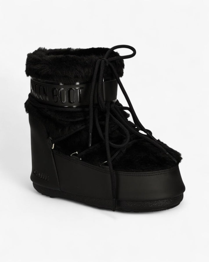 Moon Boot Śniegowce Icon Low Faux Fur Black - GOT'EM