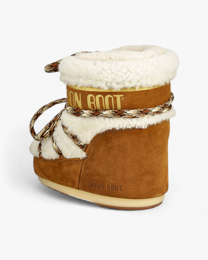 Moon Boot Śniegowce Icon Low Shearling Whisky Off White - GOT'EM