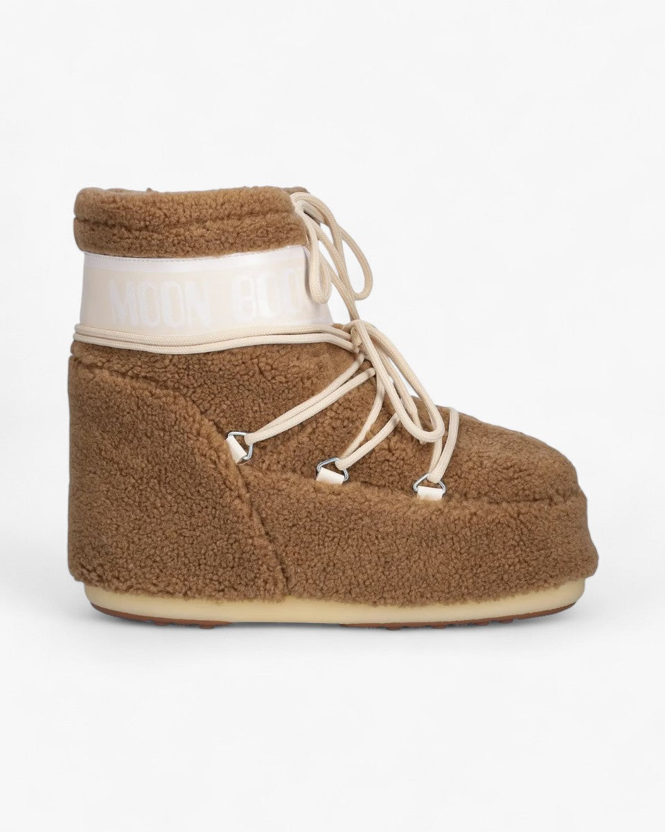 Moon Boot Śniegowce Icon Low Fleece Camel