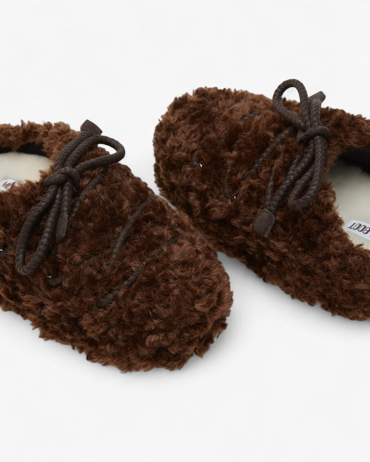 Moon Boot Evx Mule Curly Dark Brown - GOT'EM